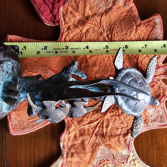 Bronze and mable decorative display.  Nautical theme. - Picture 4 of 8